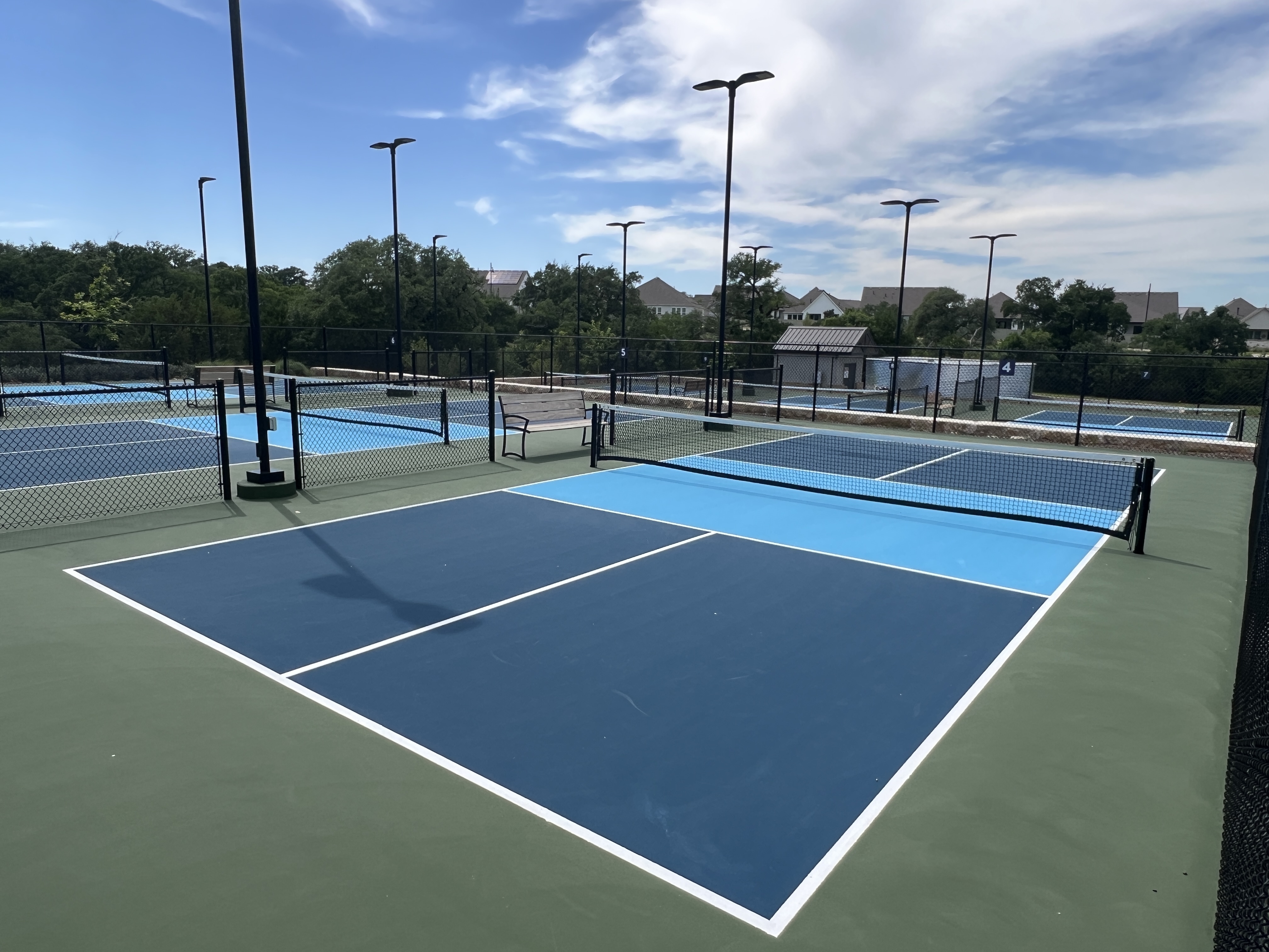 Pickleball courts at Regency at Santa Rita Ranch in Liberty Hill Texas