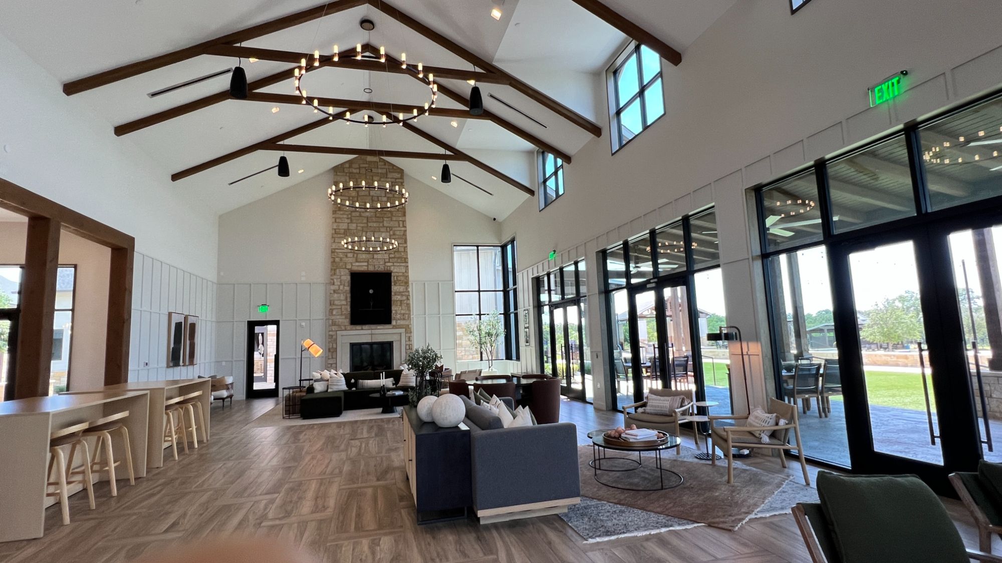Interior of The Lodge clubhouse at Regency at Santa Rita Ranch in Liberty Hill Texas