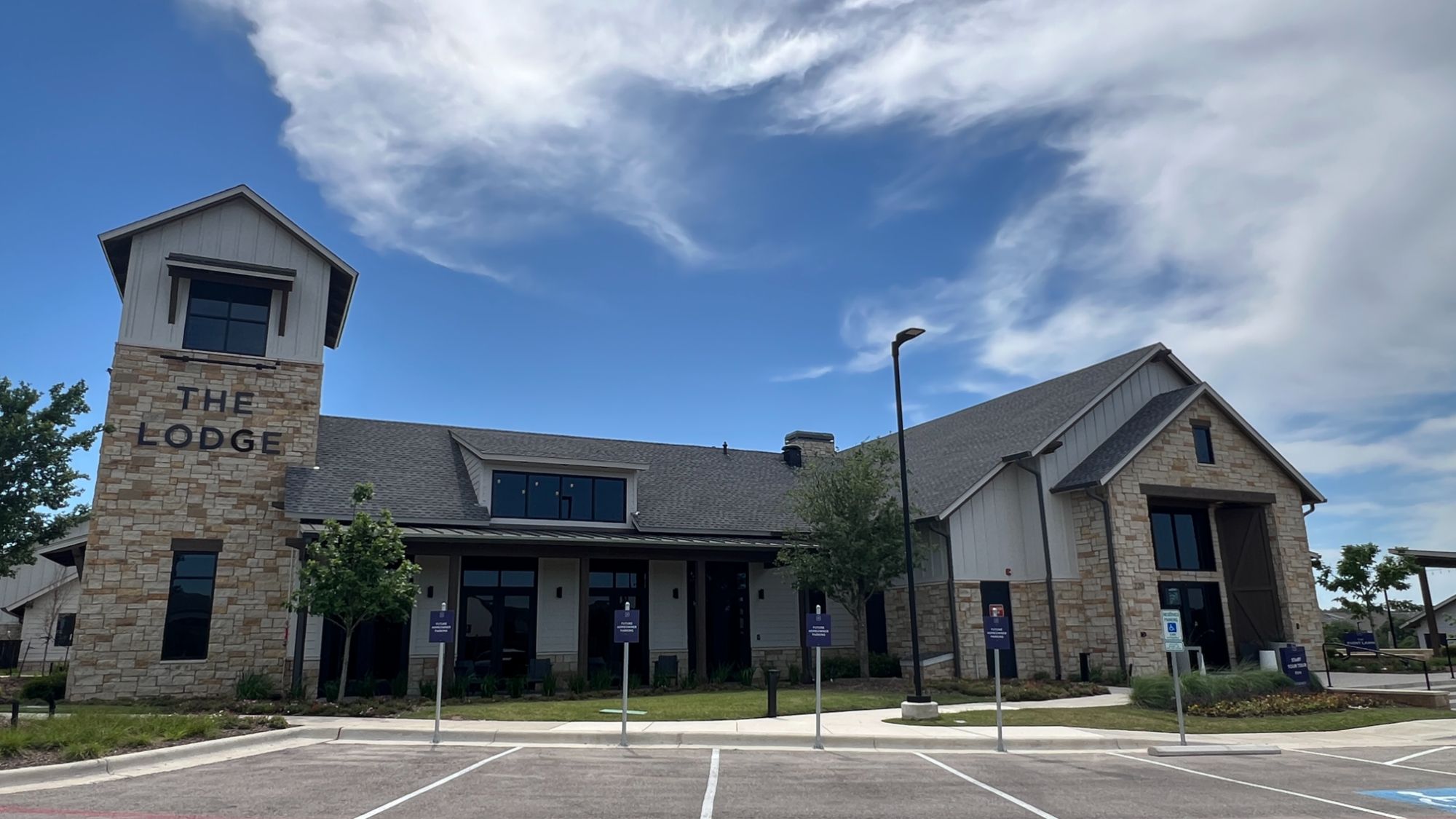 The Lodge clubhouse at Regency at Santa Rita Ranch in Liberty Hill Texas