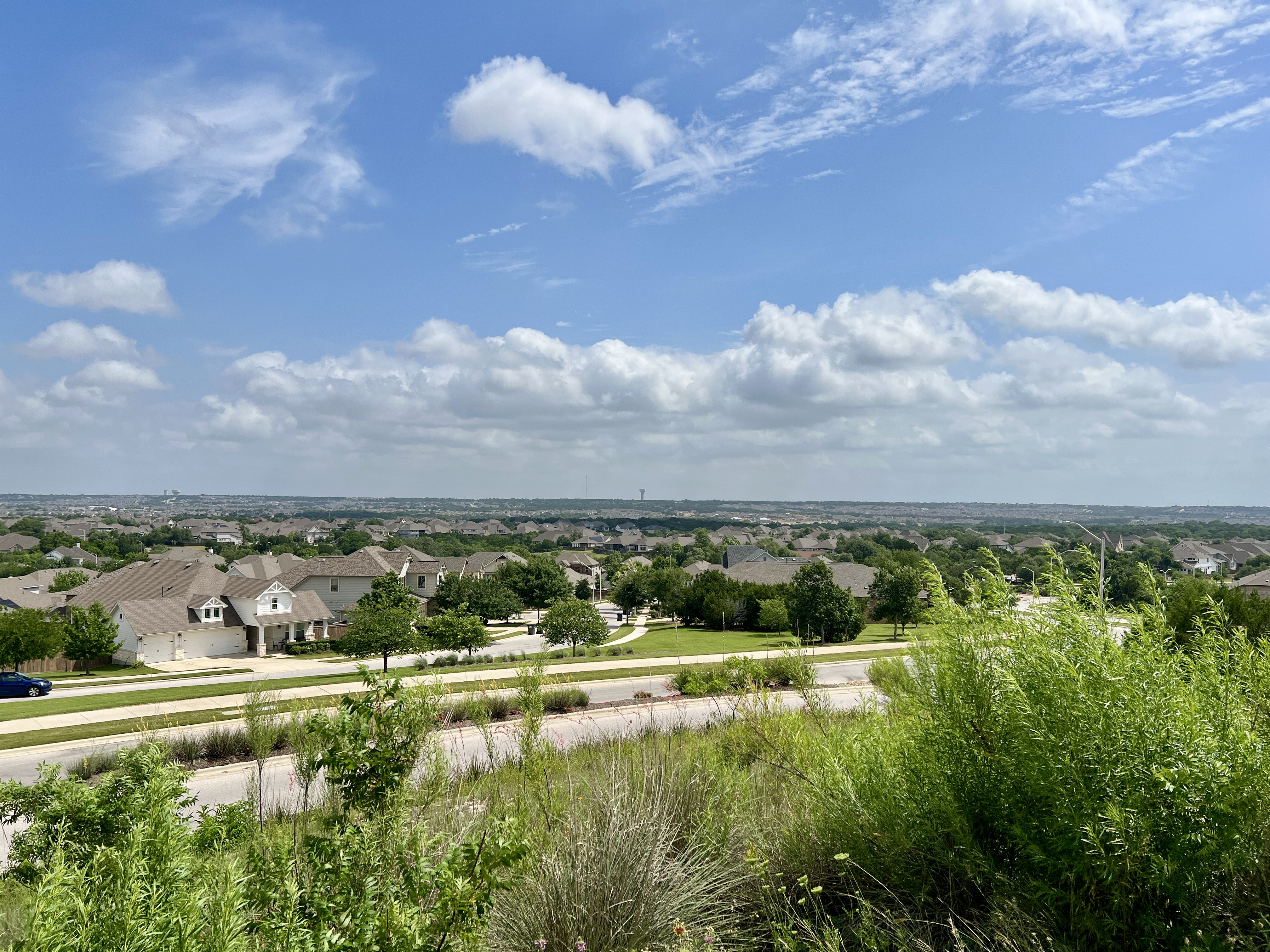 Scenic view from The Overlook Park in Bryson Leander Texas