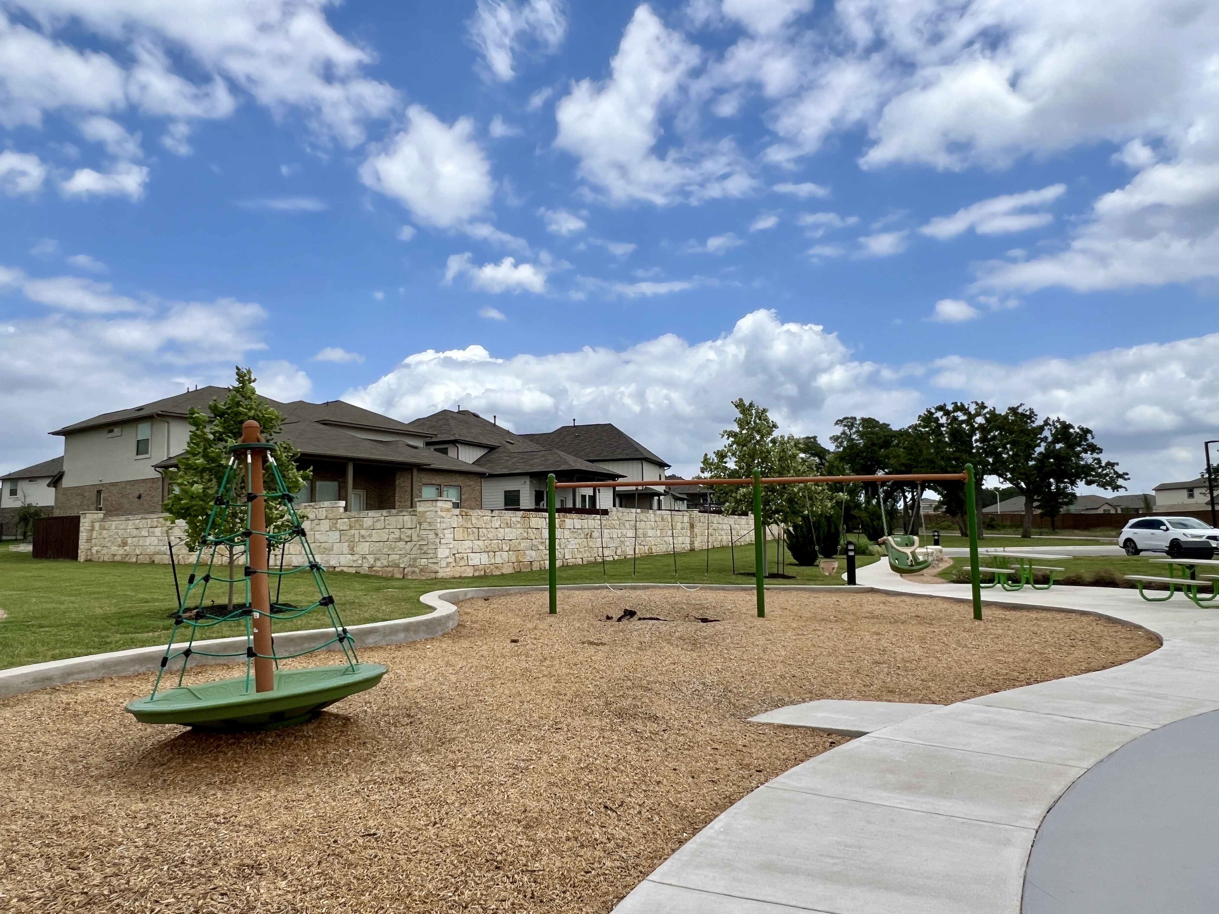 Playground in Larkspur Leander TX, part of the parks and family-friendly amenities in this master-planned community