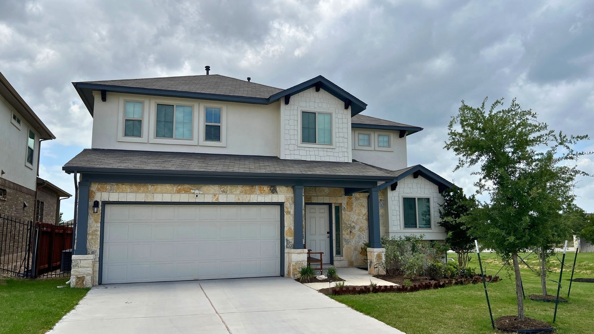 Larkspur home in Leander Texas showing builder variety and resale housing options