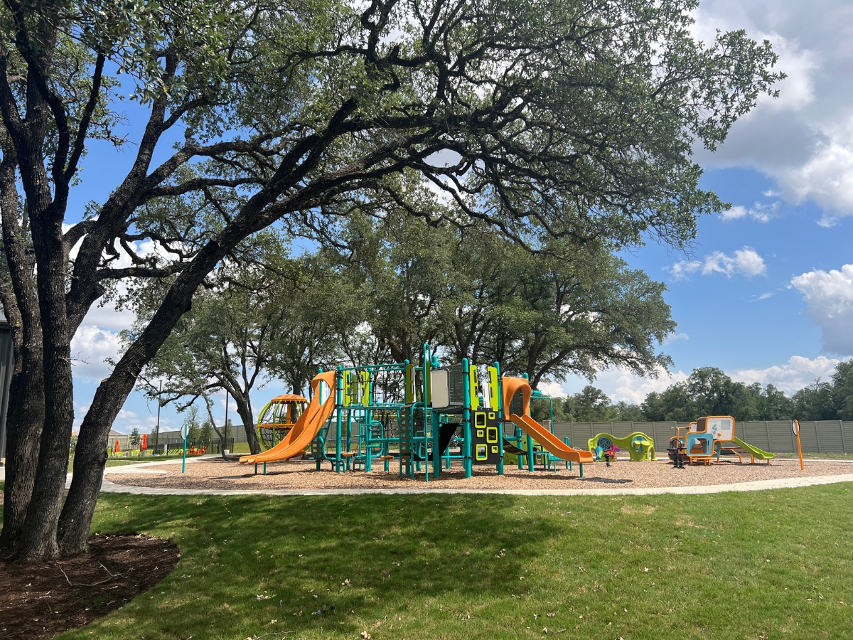 Playground at The Paddock amenity center in Saddleback at Santa Rita Ranch Liberty Hill Texas