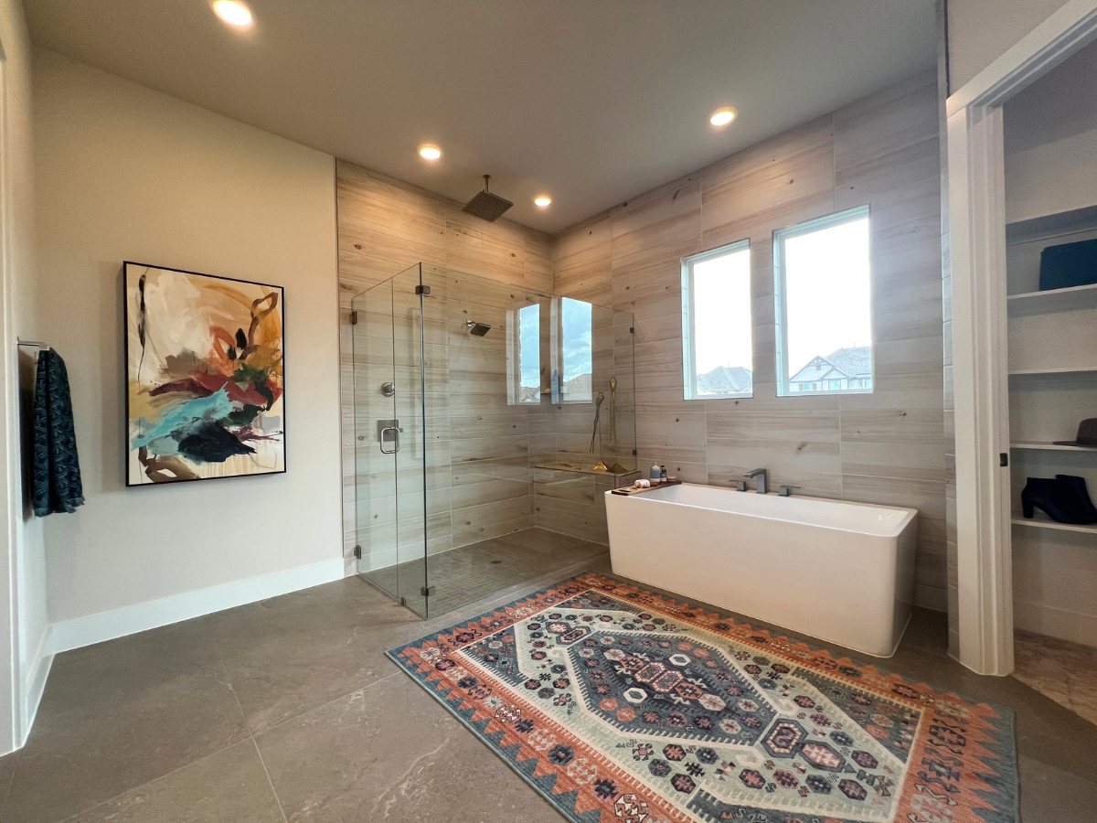 GFO primary bathroom in Saddleback at Santa Rita Ranch Liberty Hill Texas