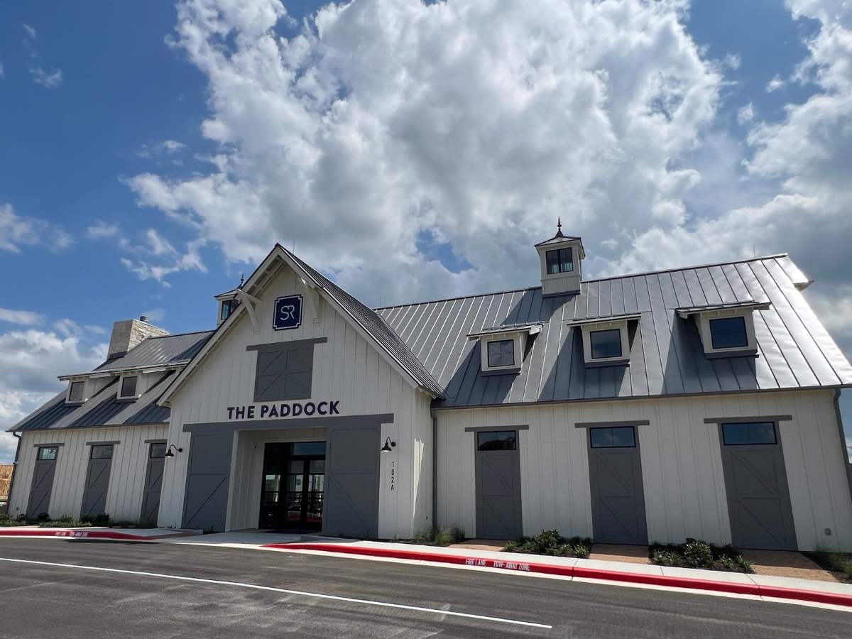 The Paddock amenity center in Saddleback at Santa Rita Ranch Liberty Hill Texas