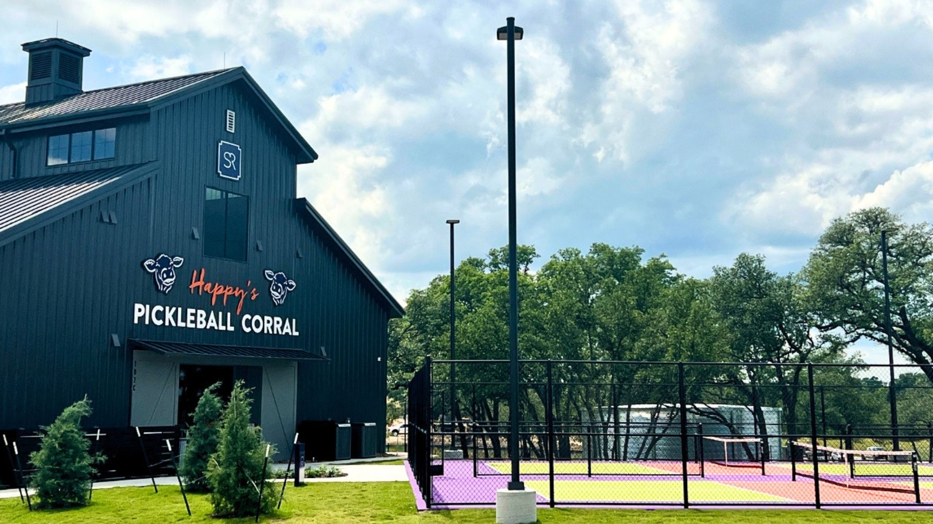 Pickleball courts at The Paddock amenity center in Saddleback at Santa Rita Ranch Liberty Hill Texas