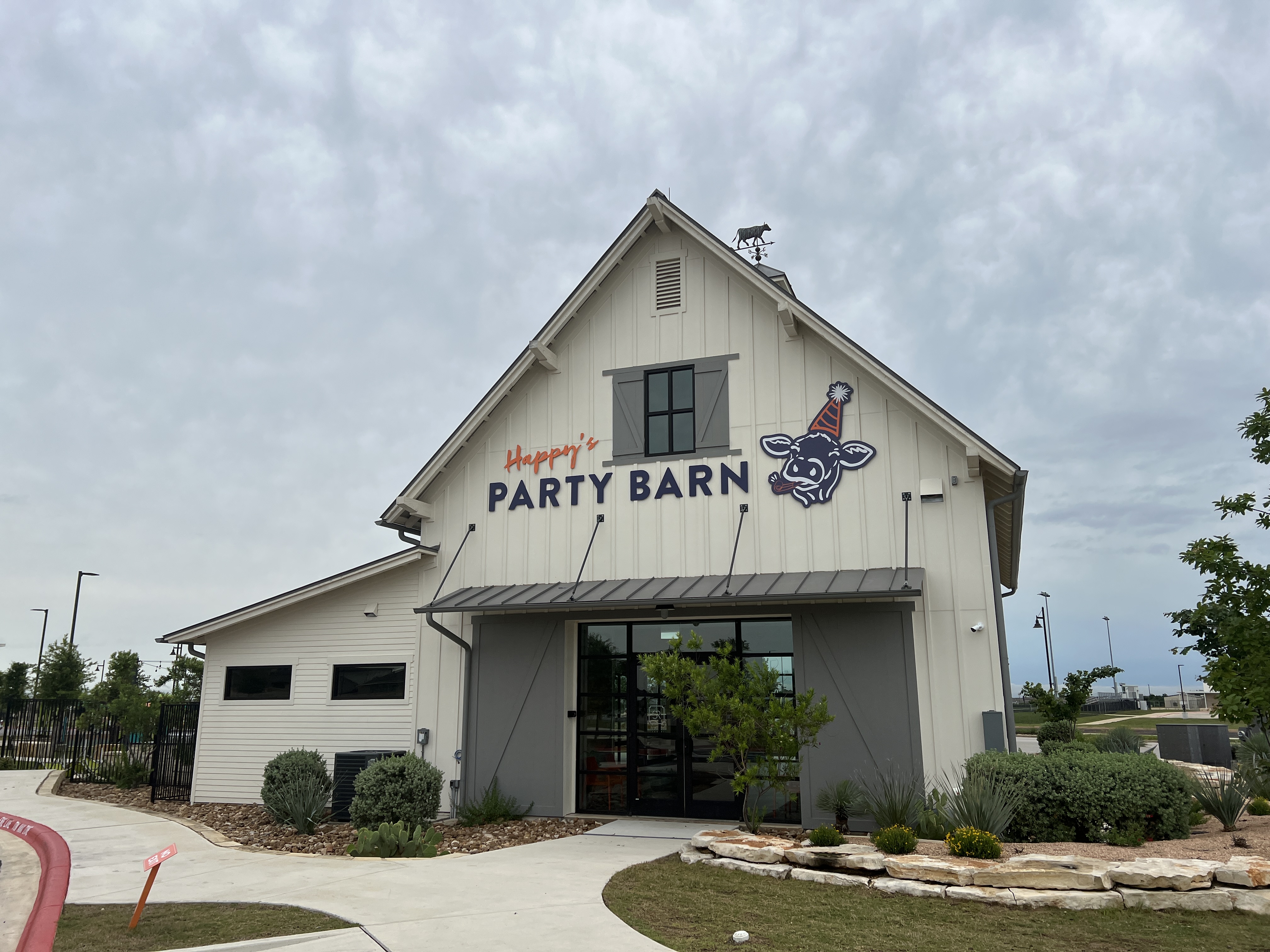 Party barn and community event space at Ranch Camp in Santa Rita Ranch Liberty Hill Texas