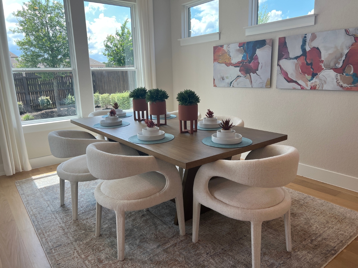 GFO dining area in Saddleback at Santa Rita Ranch Liberty Hill Texas