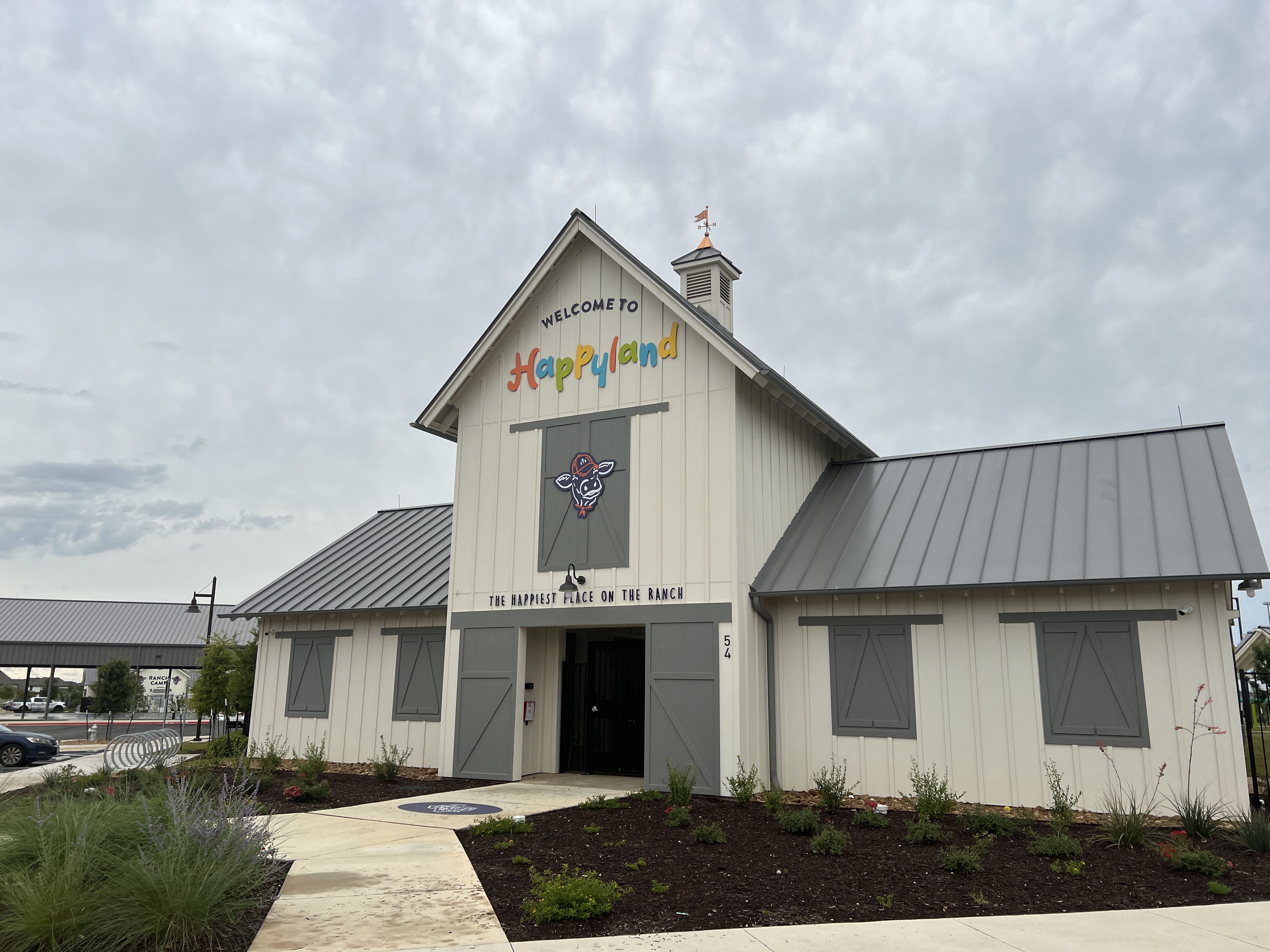 Happyland playground building at Santa Rita Ranch in Liberty Hill Texas