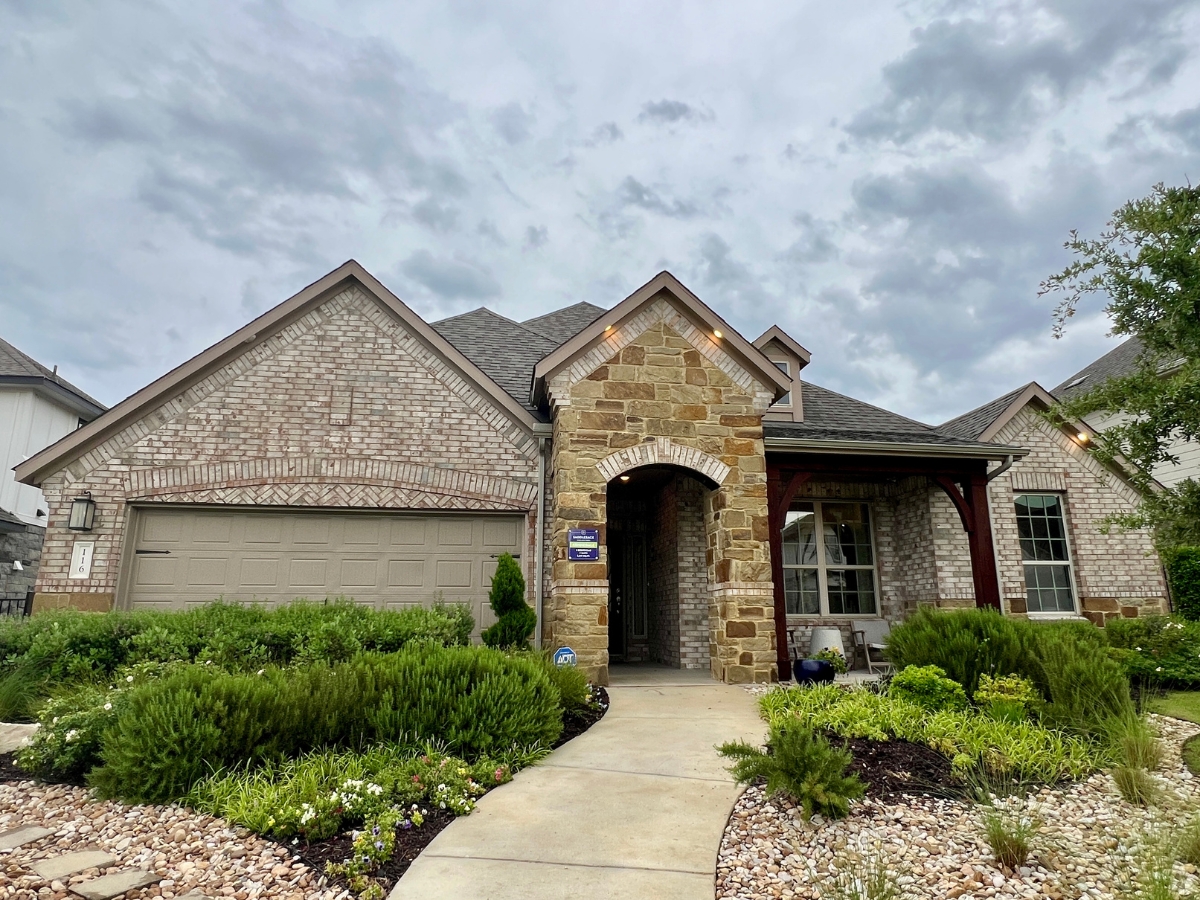 Pulte new construction model home in Saddleback at Santa Rita Ranch Liberty Hill Texas
