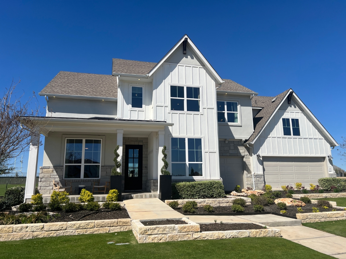 Toll Brothers model home in Santa Rita Ranch Liberty Hill Texas