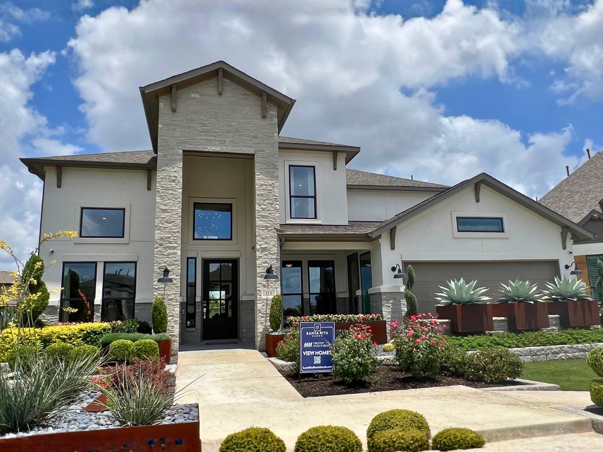 Taylor Morrison model home in Santa Rita Ranch Liberty Hill Texas