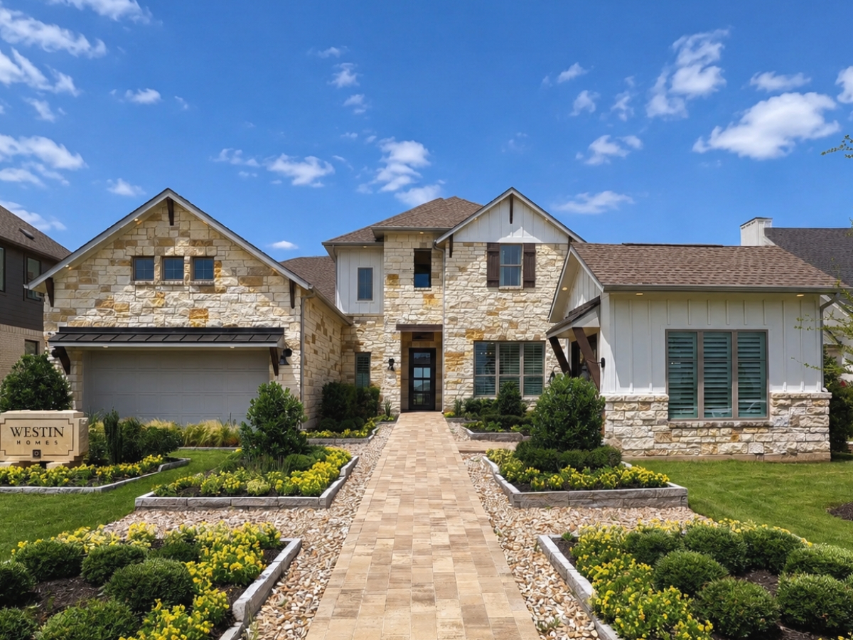 Westin Homes model home in Santa Rita Ranch Liberty Hill Texas