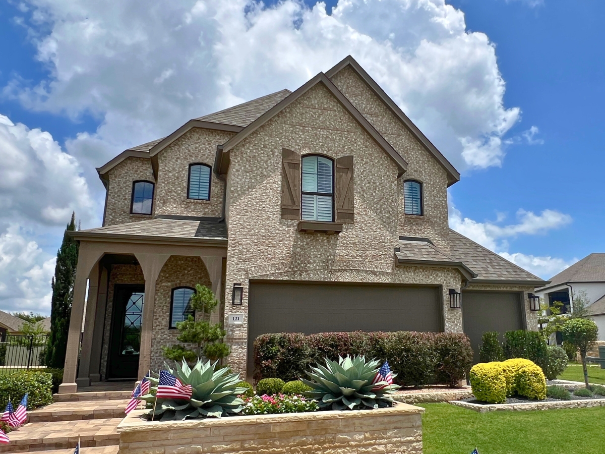 Highland Cottage Homes model home in Santa Rita Ranch Liberty Hill Texas