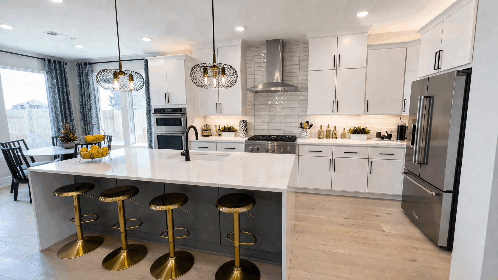 modern kitchen interior in Nolina Georgetown Texas new construction home
