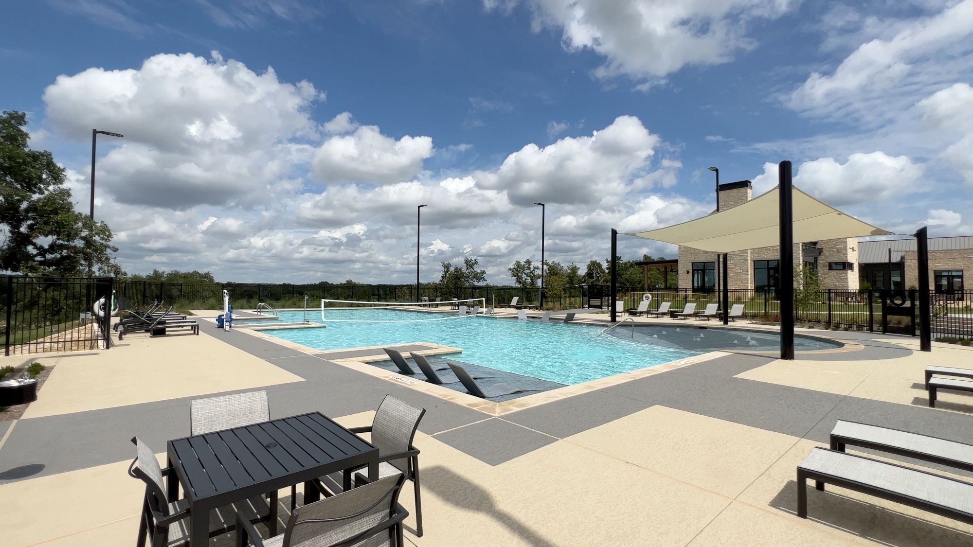 resort style pool at Nolina community in Georgetown Texas