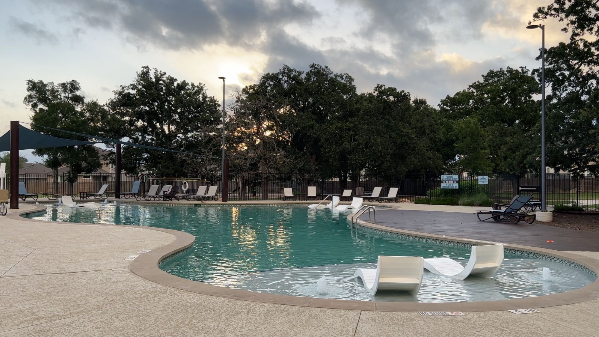 Lap pool in Morningstar community in Georgetown, Texas