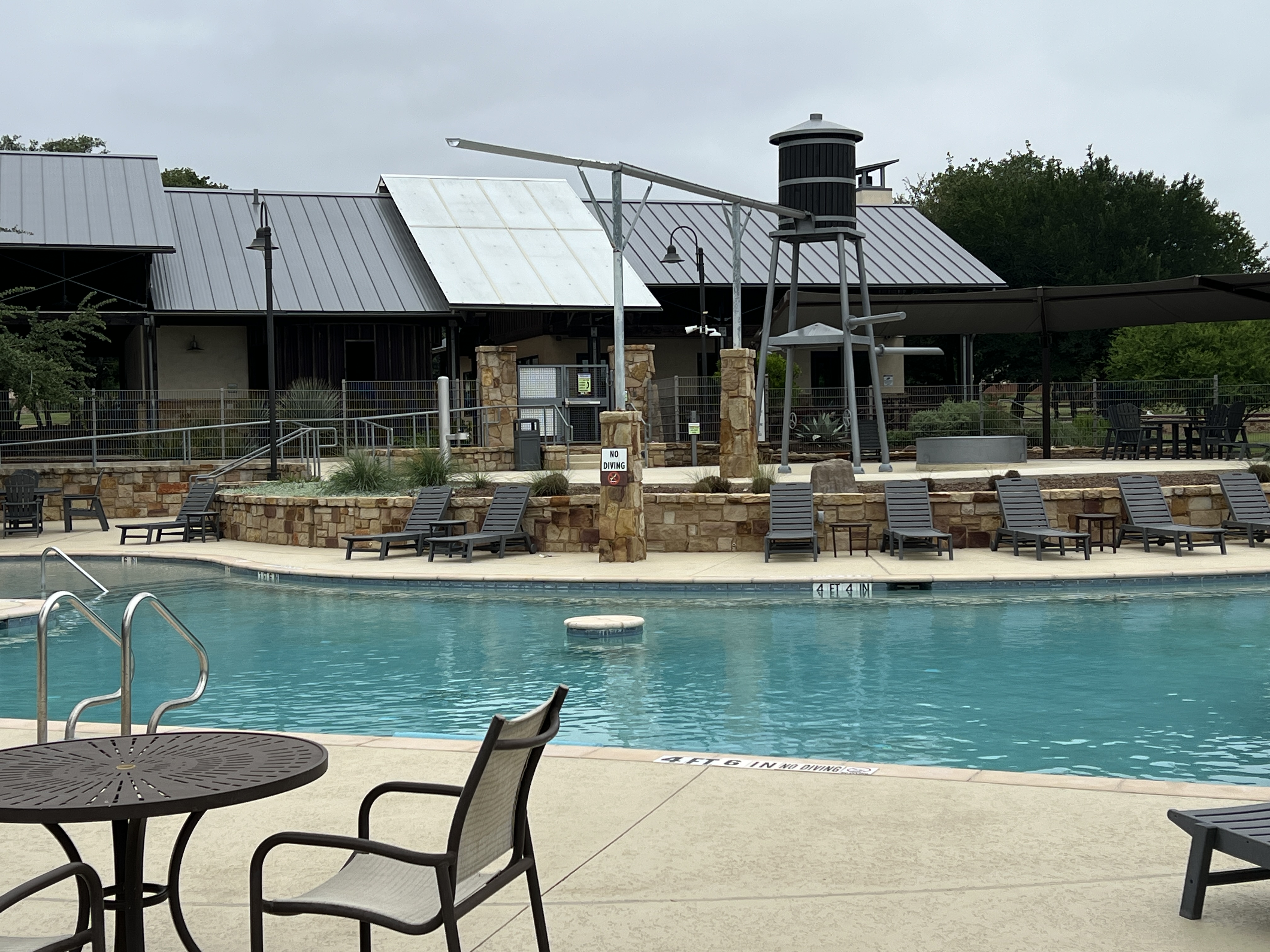Community pool in Rancho Sienna Georgetown Texas