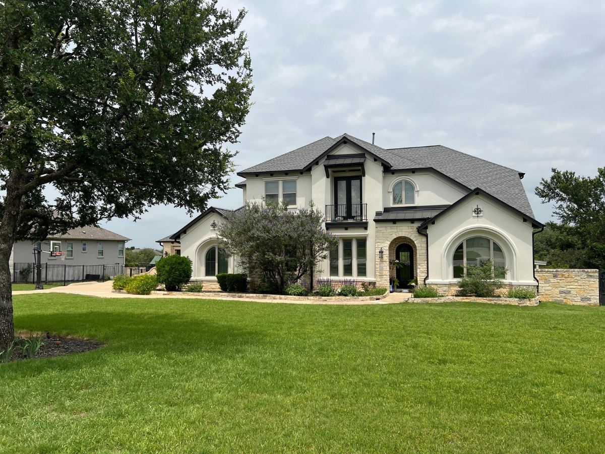 Spacious home exterior in Reagan's Overlook Leander Texas
