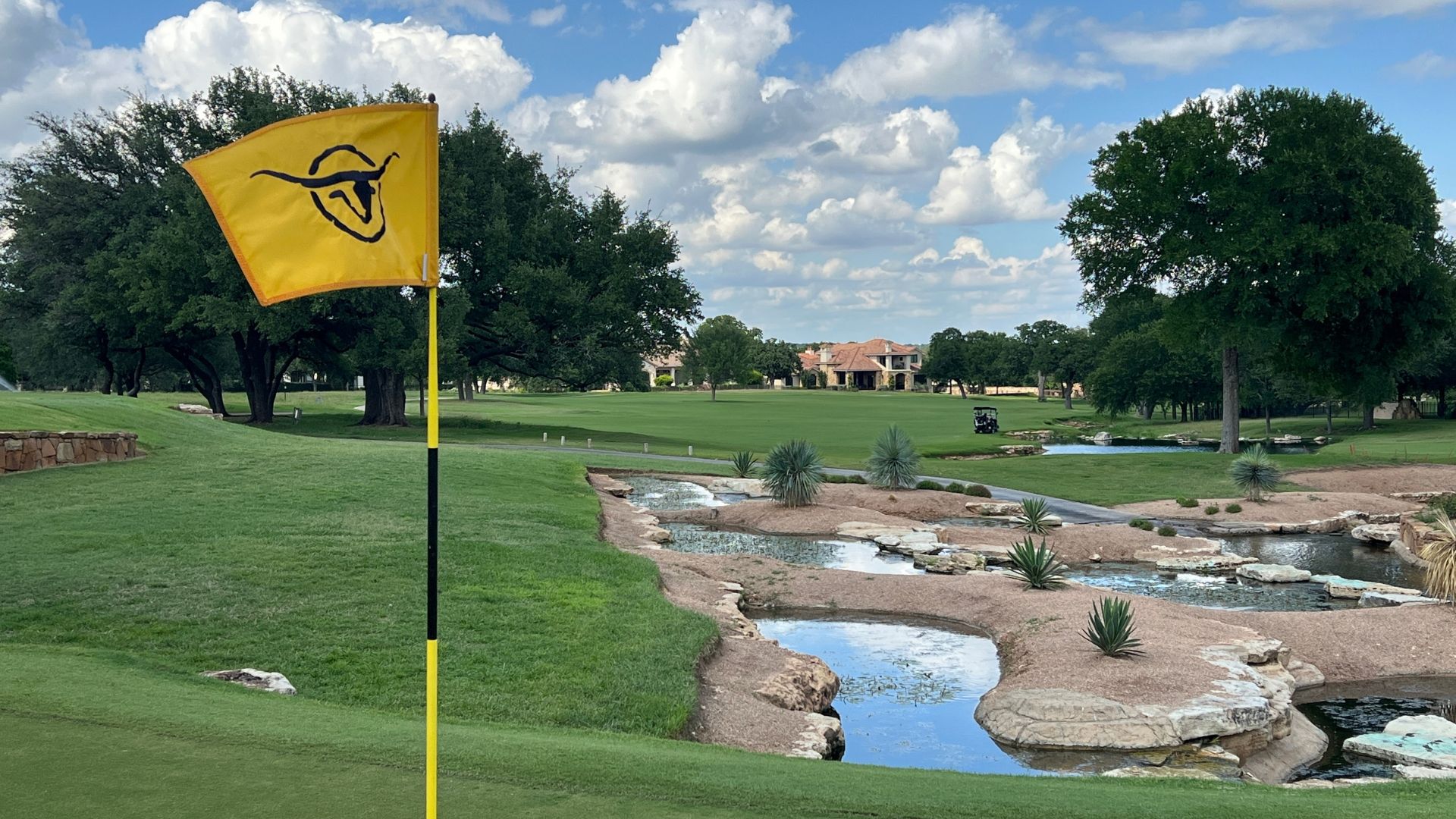 Golf course at Cimarron Hills Golf and Country Club in Georgetown Texas