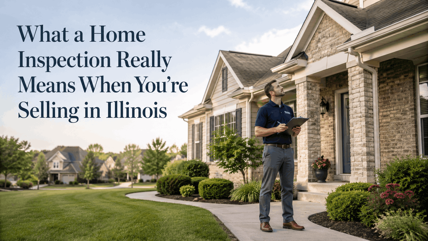 Well-maintained home exterior in the Fox River Valley — home inspection selling Illinois