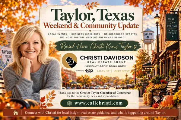 Taylor, Texas Fall Community Update: What’s Happening Around Town This October