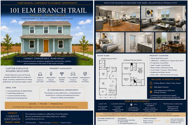 Taylor, Texas Exclusive Executive Rental Home — And I Want You to Know About It First