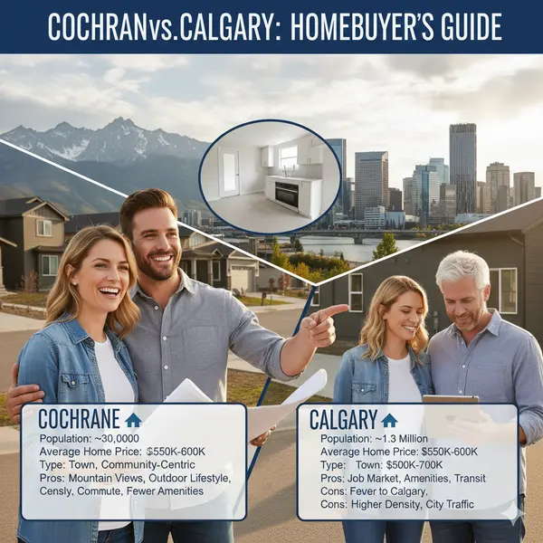 Cochrane vs. Calgary: A Side-by-Side Comparison for Homebuyers,Rohit Makhija