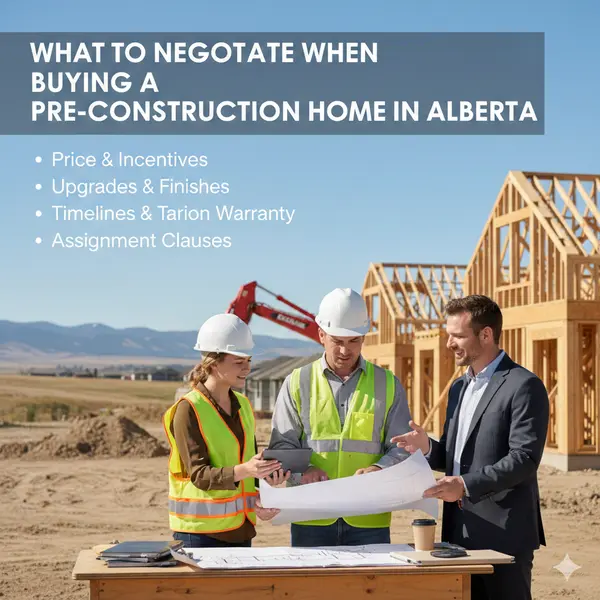 What to Negotiate When Buying a Pre-Construction Home in Alberta