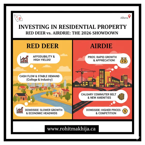 Investing in Residential Property: Red Deer vs. Airdrie