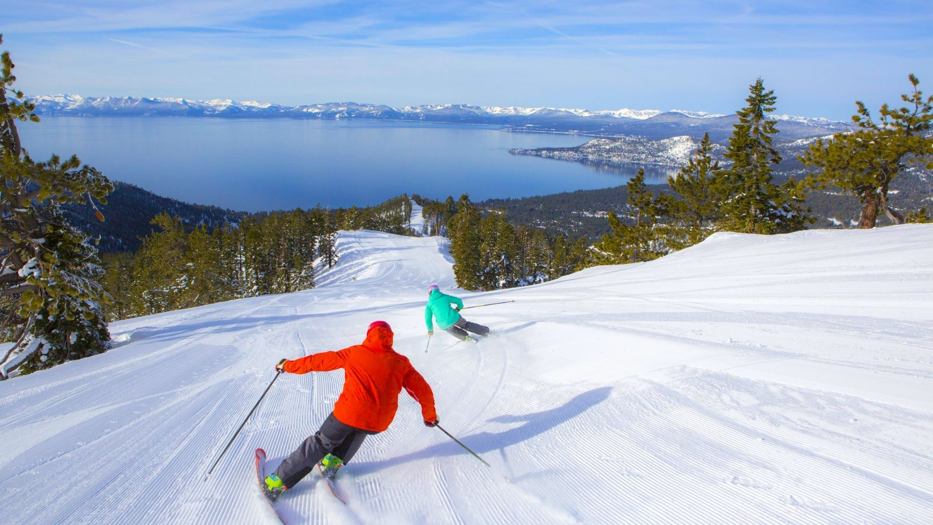 Skiing lifestyle in Lake Tahoe