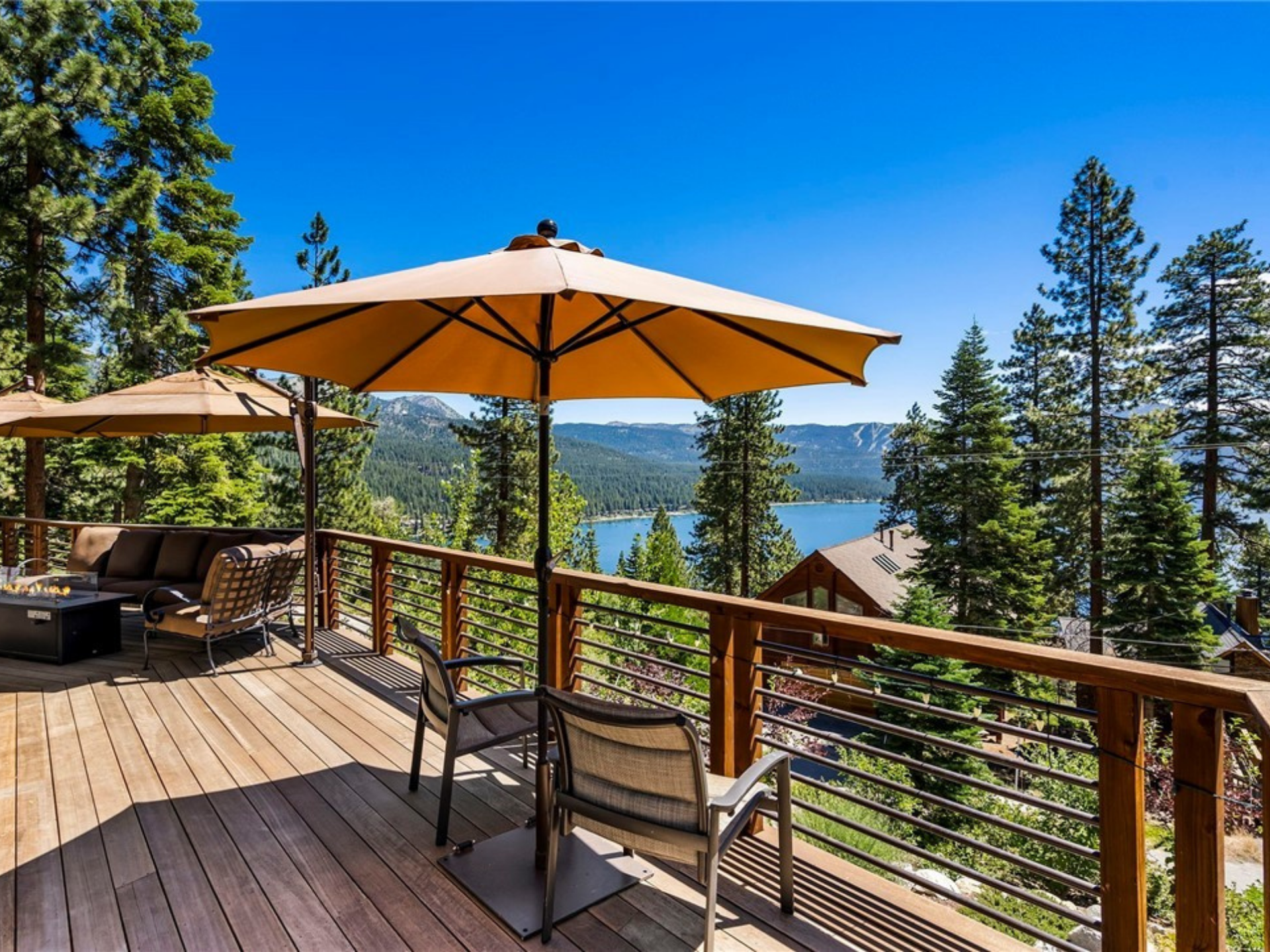 Lake Tahoe deck view