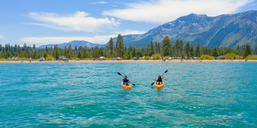 Boating, paddleboarding, and beach days on Lake Tahoe