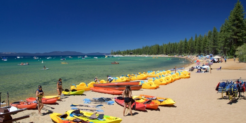 Zephyr Cove beach Lake Tahoe Nevada