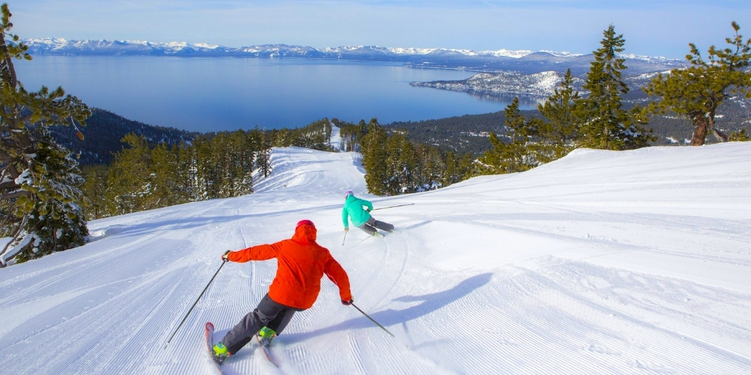 Skiing and snowboarding near Lake Tahoe Nevada