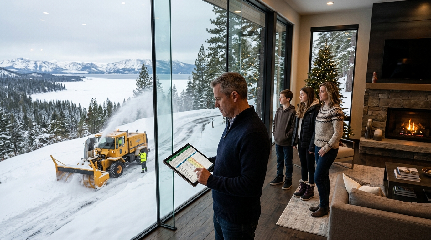 Luxury home ownership costs in Incline Village Nevada including snow removal and insurance