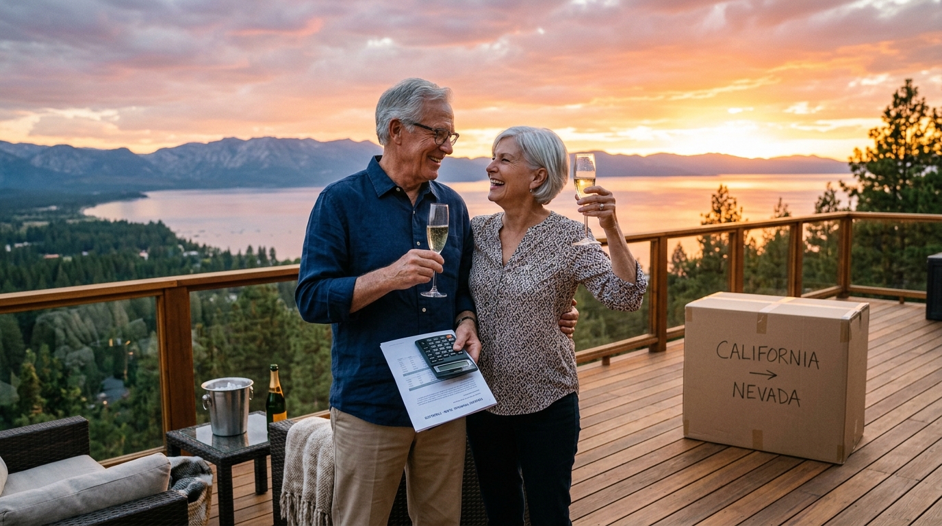 Nevada tax advantage for California buyers moving to Incline Village or Glenbrook