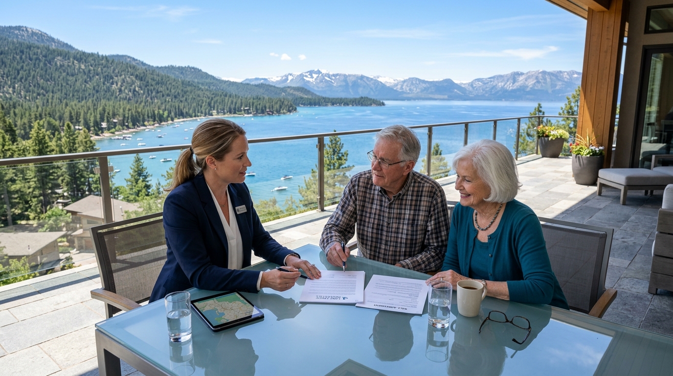 Negotiating a luxury real estate purchase on the Nevada side of Lake Tahoe