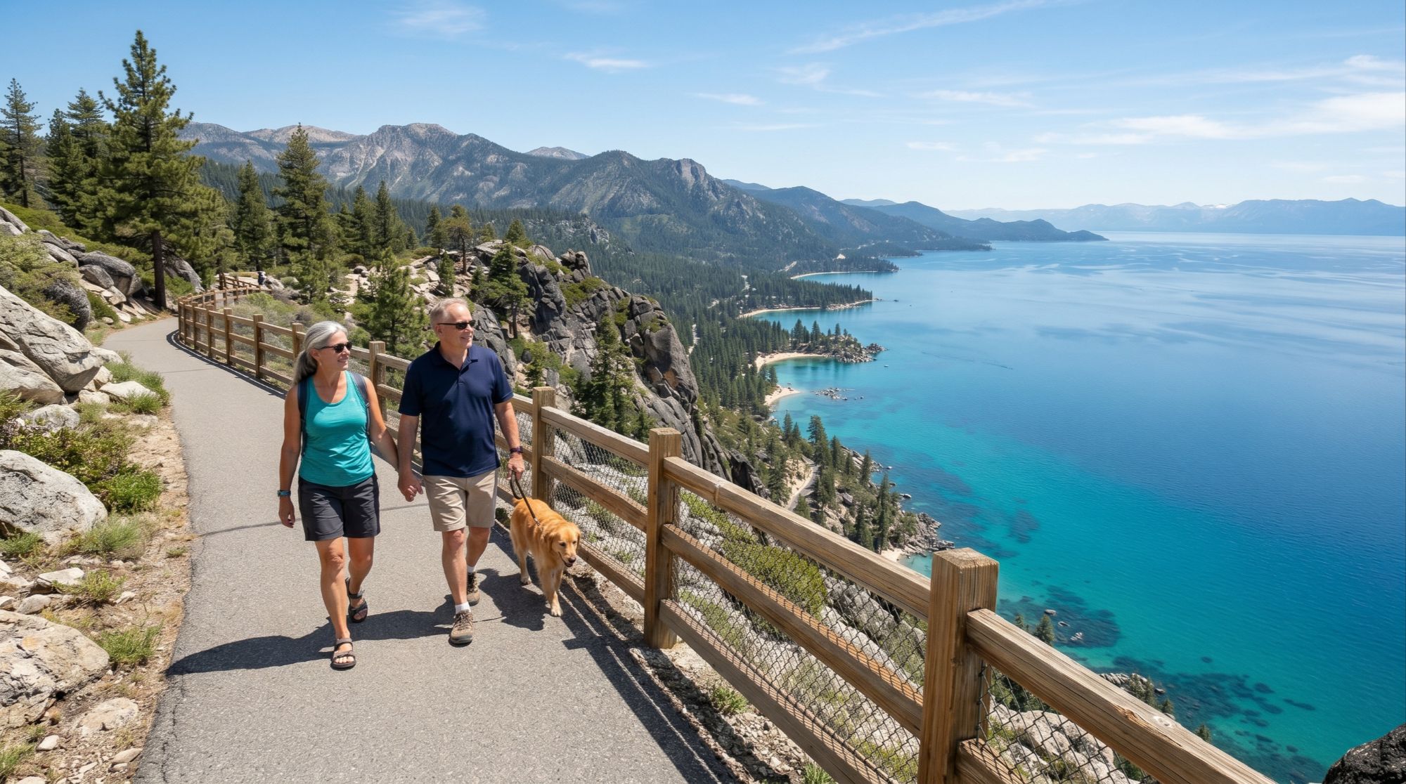 Tahoe East Shore Trail Mount Rose Summit and Flume Trail Lake Tahoe Nevada