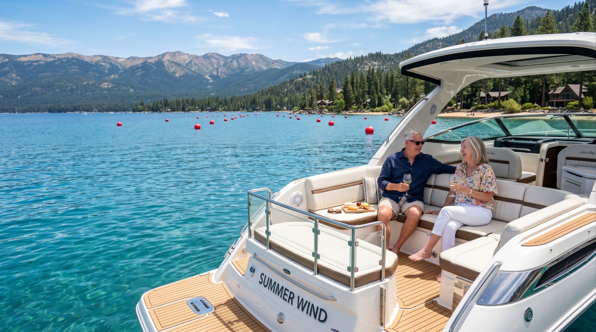 East Shore Lake Tahoe buoy rights mooring permits Zephyr Cove Marla Bay Glenbrook
