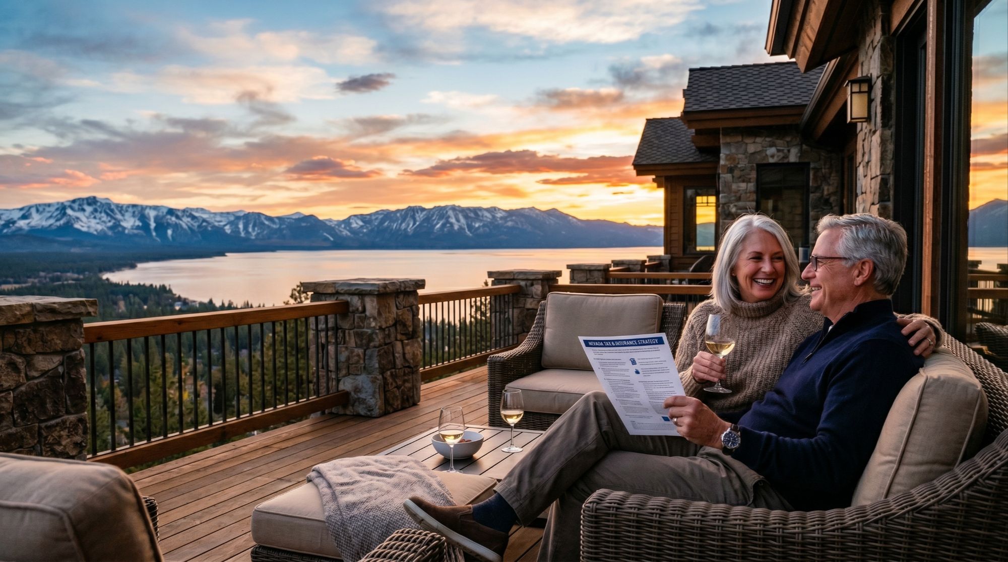 Nevada side Lake Tahoe luxury home tax savings and insurance strategy