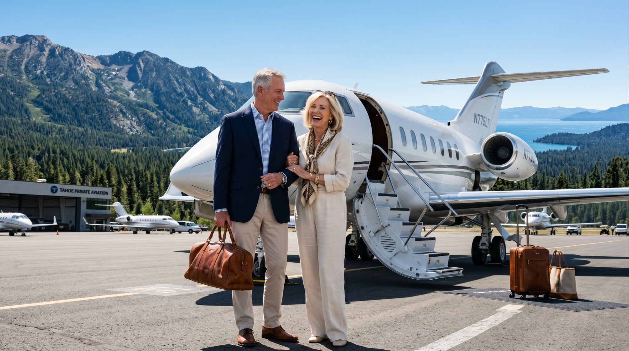 Private aviation Reno Tahoe airport executive travel Lake Tahoe Nevada
