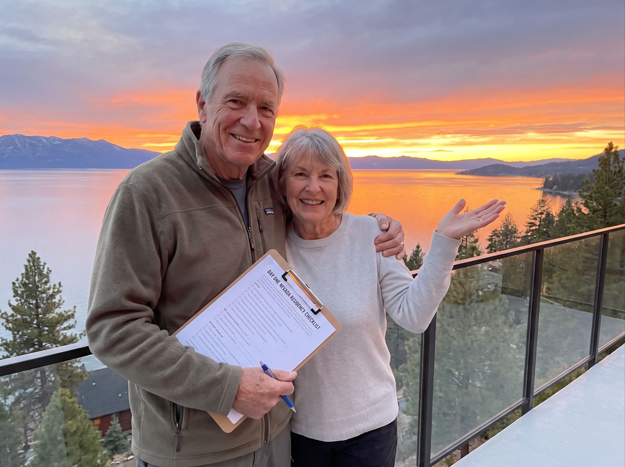 Day one Nevada residency checklist for Lake Tahoe California transplants