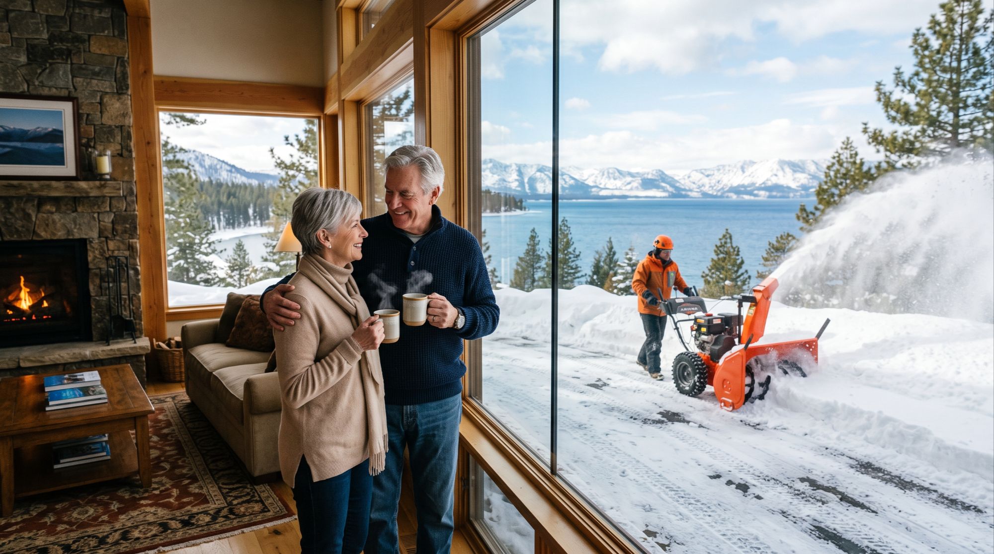 Incline Village snow removal and driveway berm clearing for Nevada Tahoe homes