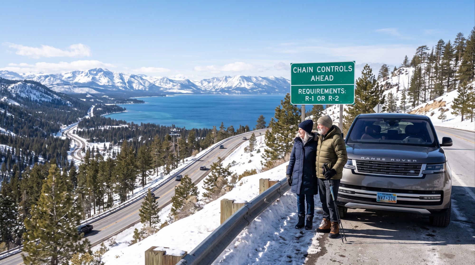 Mt Rose Highway winter chain controls and Reno airport commute from Incline Village