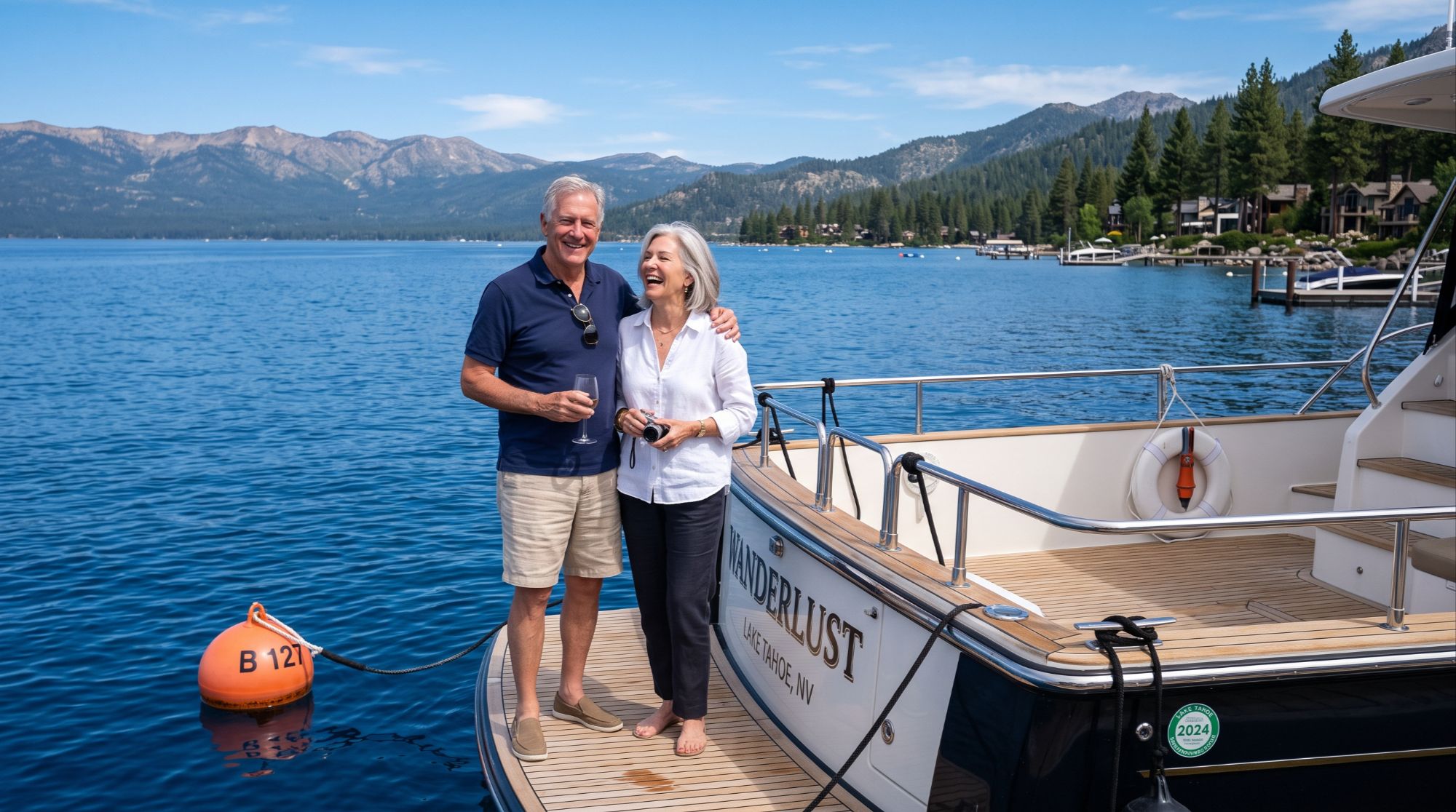 Lake Tahoe Nevada boating inspections private buoy access and luxury shoreline ownership