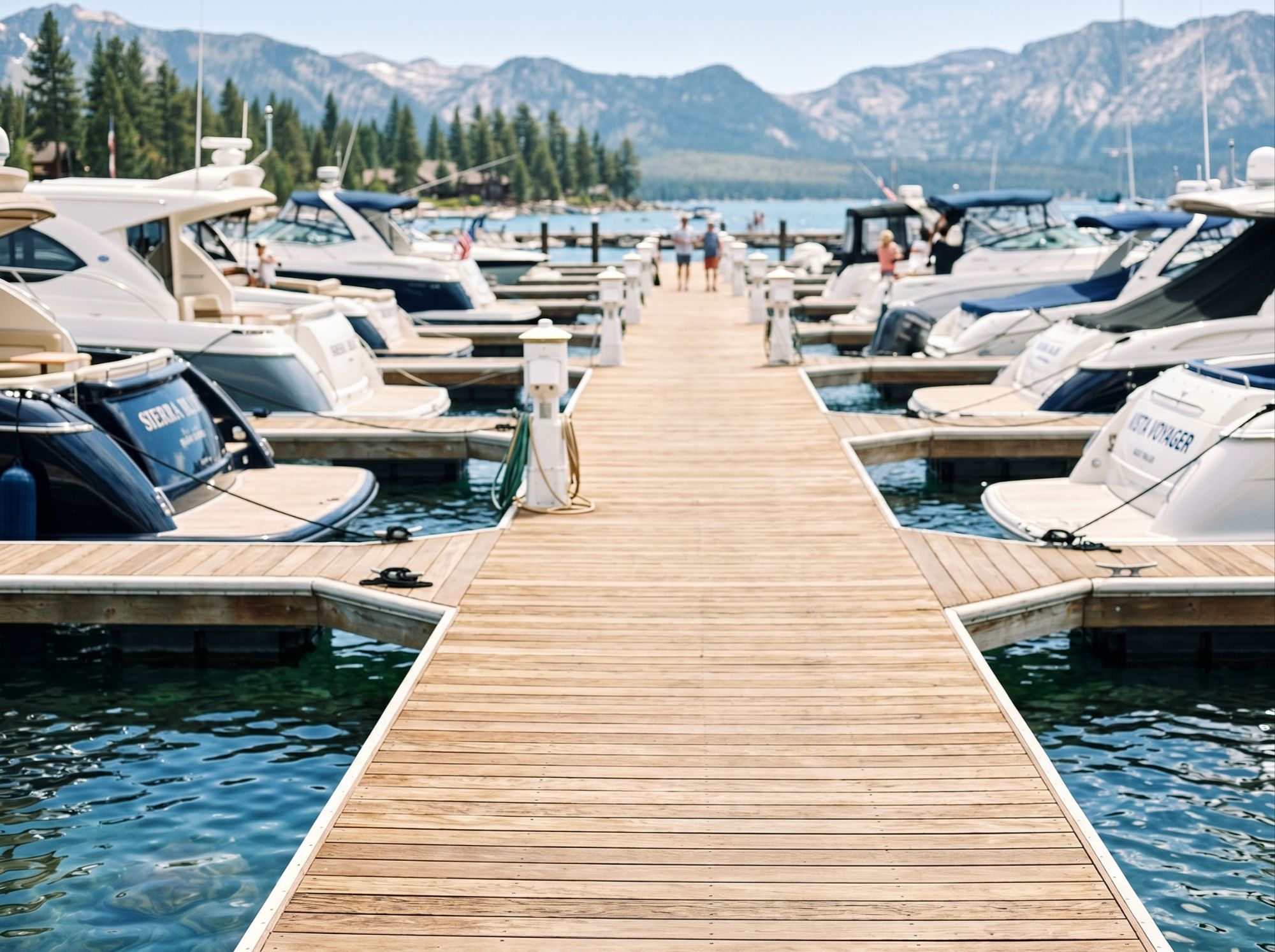 Lake Tahoe Nevada marina boat slips launch ramp and seasonal mooring access
