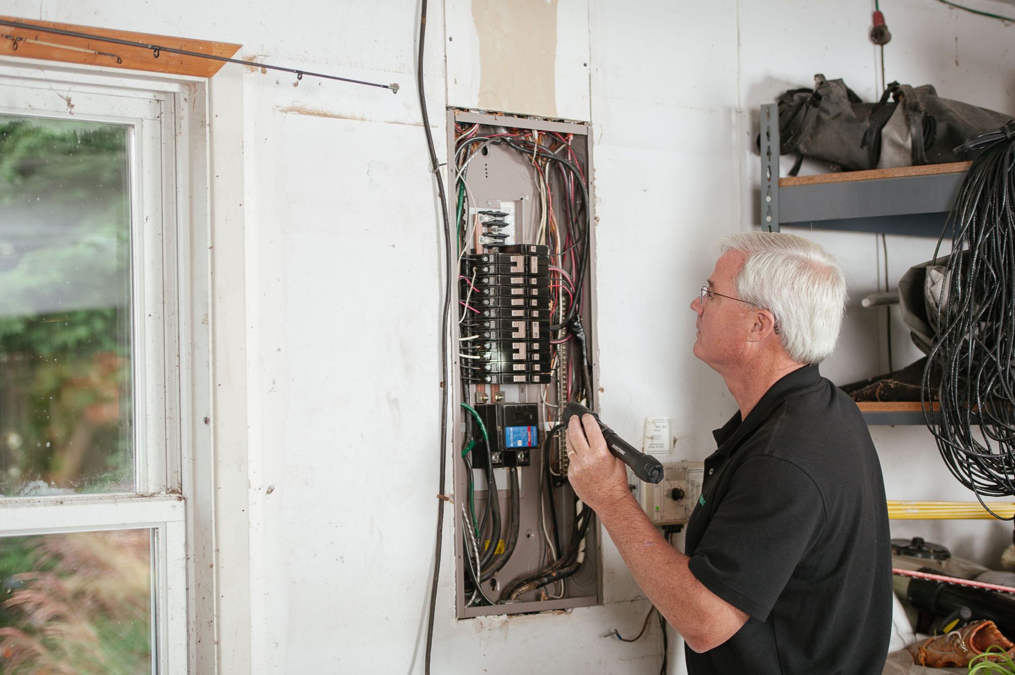 Whole home backup generator at a Nevada Lake Tahoe luxury mountain residence