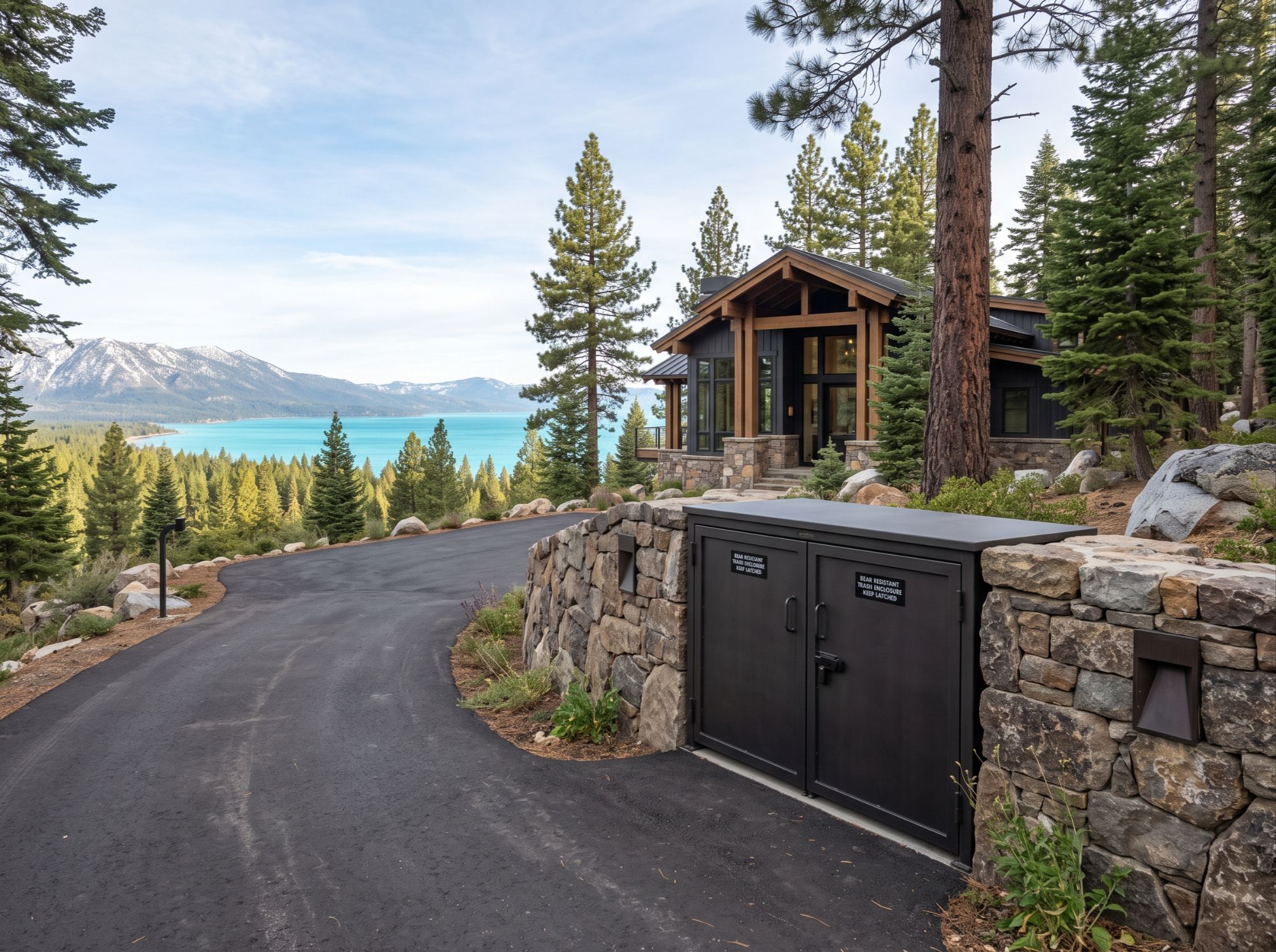 Wildlife resistant trash enclosure and bear box planning for Nevada Tahoe homeowners