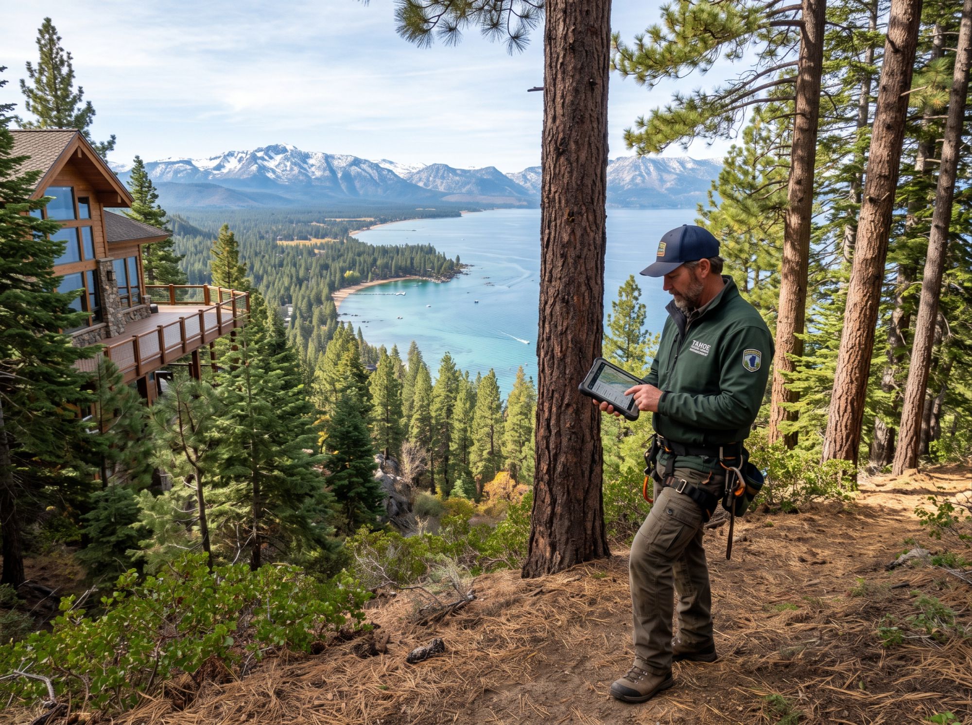 TRPA tree removal permit for Lake Tahoe defensible space and wildfire safety